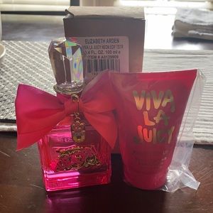 Viva La Juicy Neon perfume and lotion.